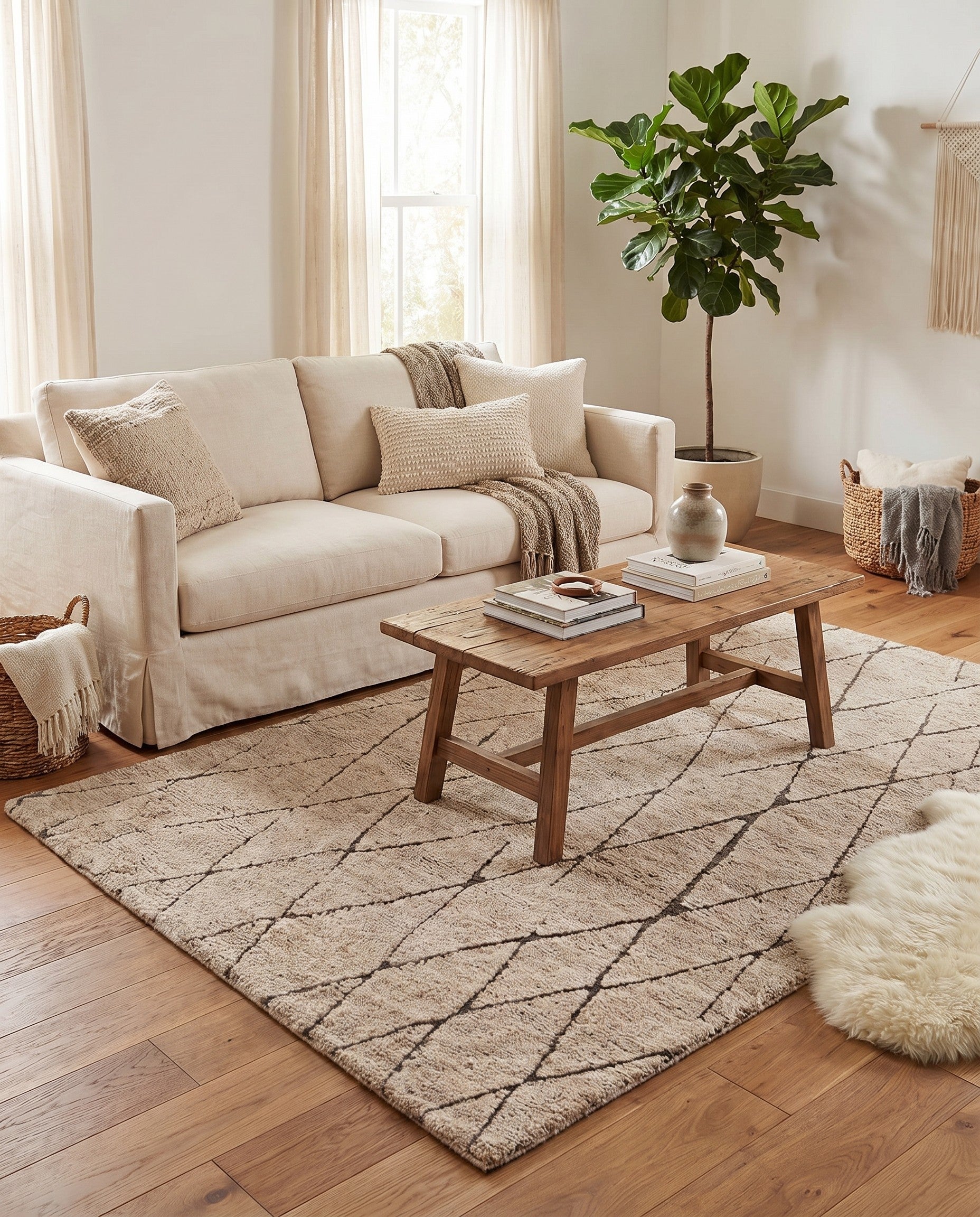 4' 1 x 6' 1 Atlas Moroccan Wool Rug