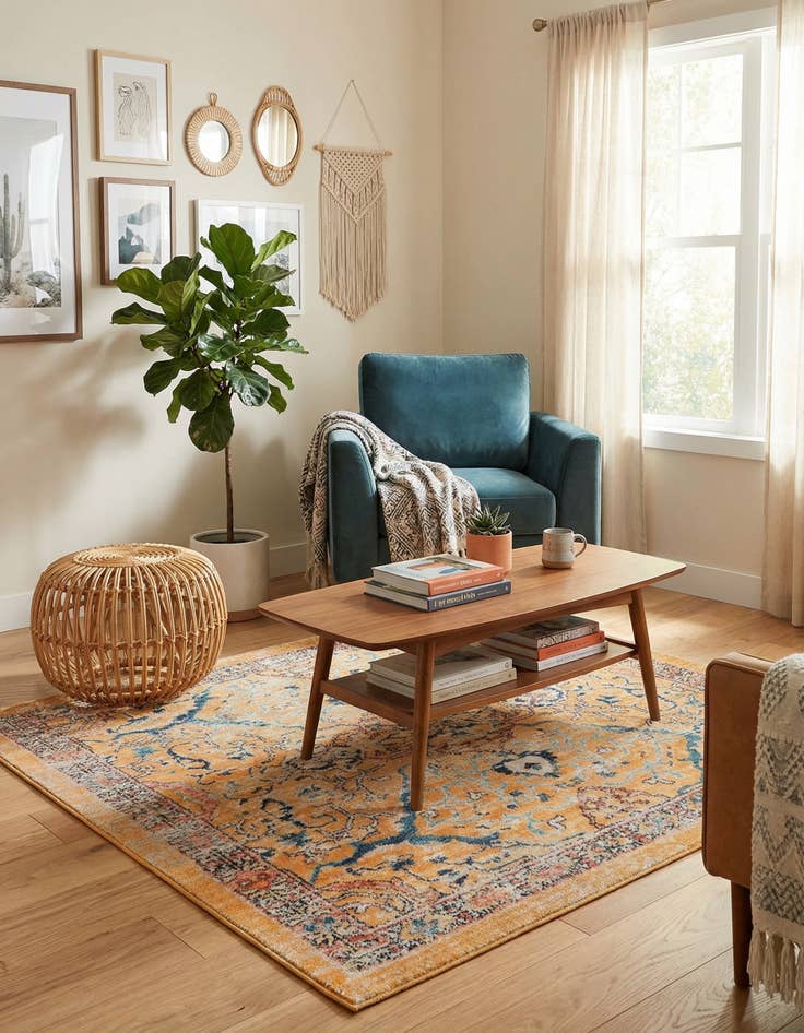 Detail image of  4' x 4' Lola Square Rug