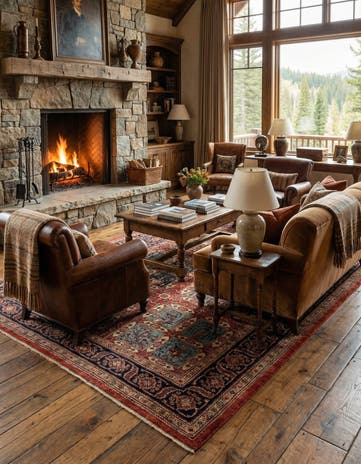 4' 7 x 6' 5 Luribaft Wool Rug