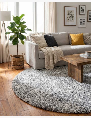 5' x 5' Lagom Shag Round Rug