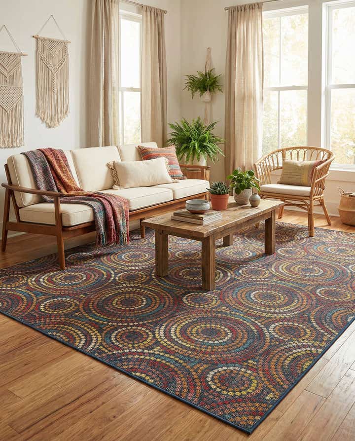 9' x 12' Easy-Clean Baja Indoor / Outdoor Rug