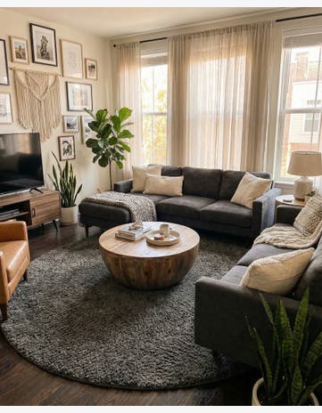 12' 4 x 12' 4 Everyday Shag Round Rug