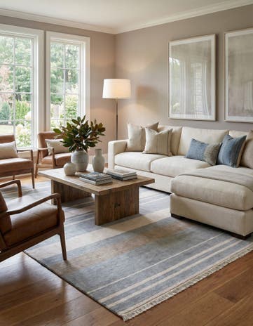 6' 7 x 9' 10 Hand Knotted Darya Wool Rug
