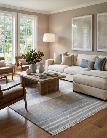 6' 7 x 9' 10 Hand Knotted Darya Wool Rug