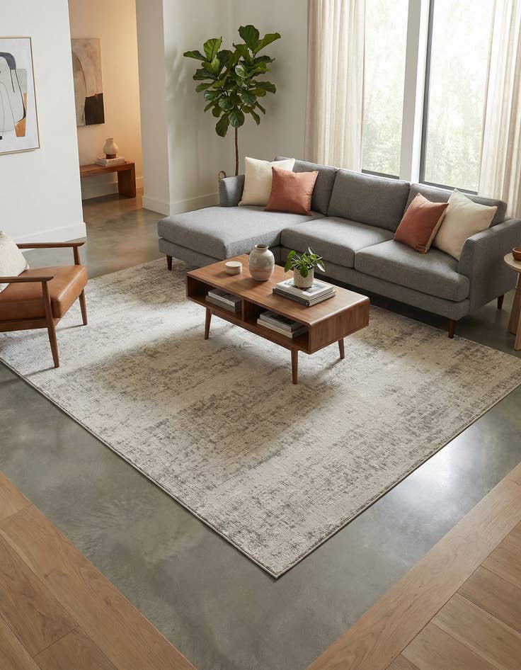 Detail image of  7' x 10'  Washable Modern Indoor / Outdoor Rug