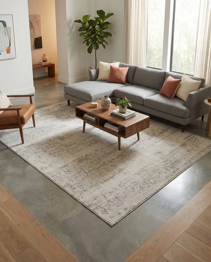 Detail image of 7' x 10' Easy-Clean Modern Indoor / Outdoor Rug