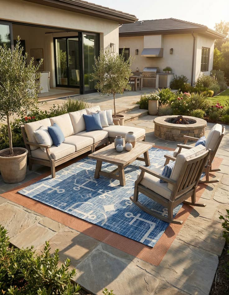 Detail image of 7' 9 x 10' 10 Outdoor Rug Pad