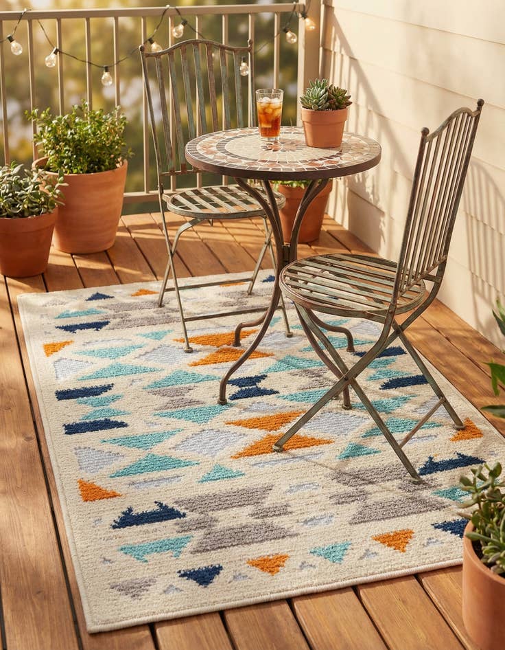 Detail image of 2' x 3'  Washable Aruba Indoor / Outdoor Rug