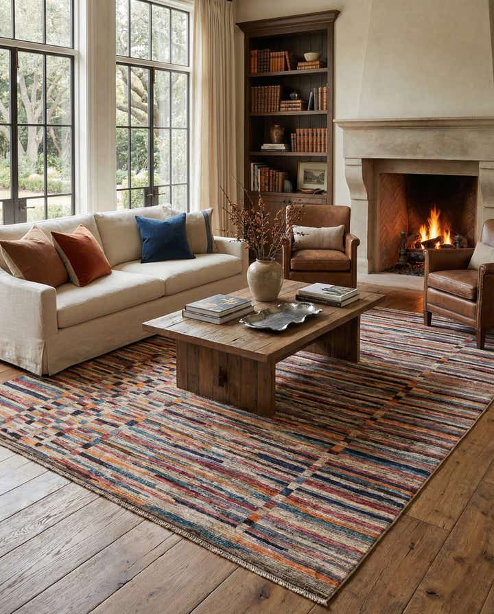 8' 2 x 9' 11 Hand Knotted Darya Wool Rug