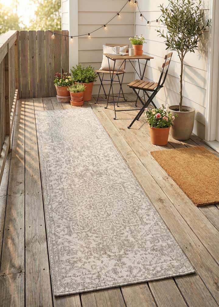 2' x 8' Easy-Clean Jill Zarin Dubai Indoor / Outdoor Runner Rug