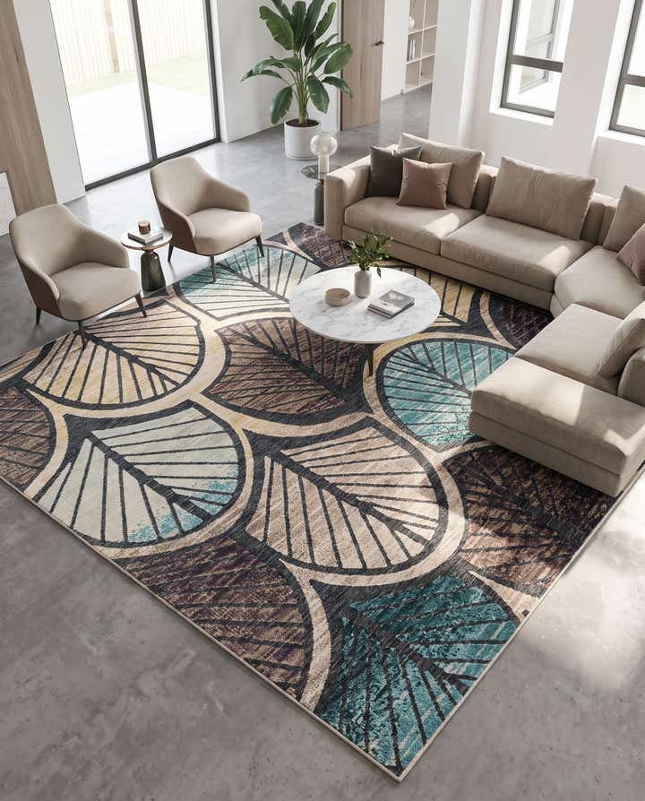 305cm x 305cm Makkelijk schoon te maken Casablanca Binnen / buiten Vierkant Vloerkleed