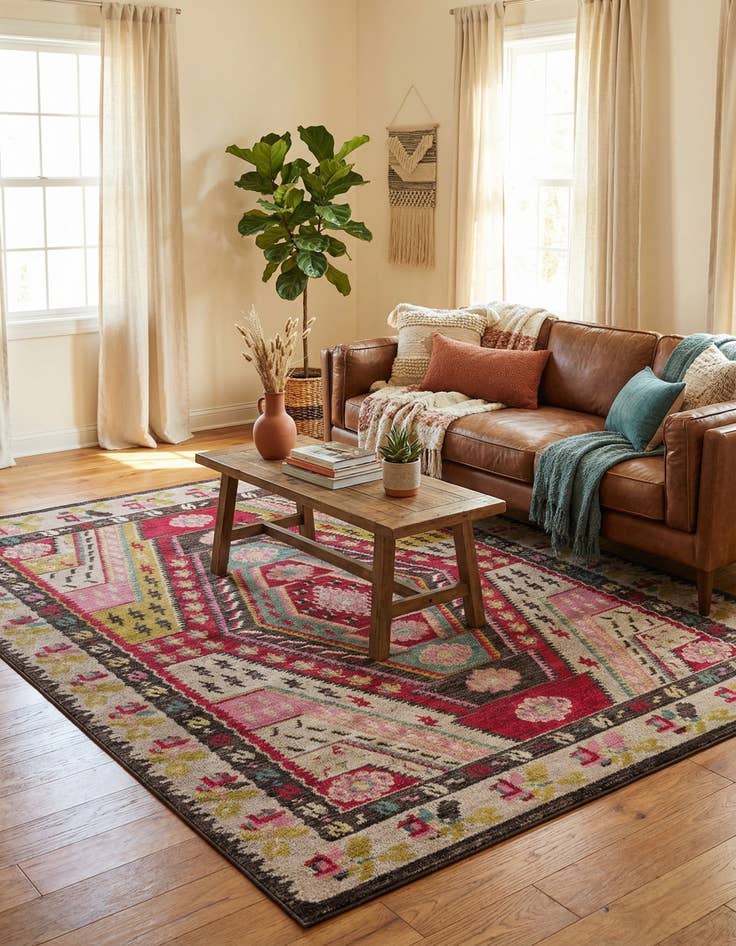 Detail image of  9' x 12' 2  Washable Mesa Rug