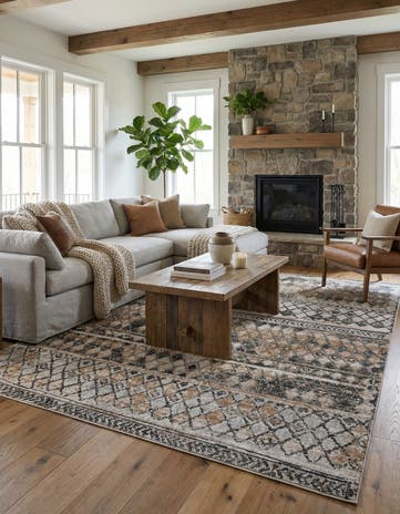Beige Leipzig Rug