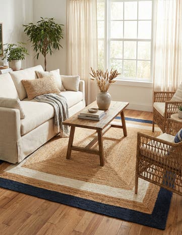 7' 10 x 7' 10 Handmade Braided Jute Square Rug