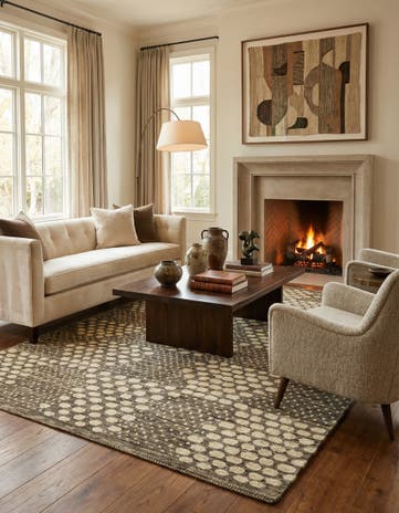 5' 5 x 7' 10 Hand Knotted Kashkuli Rug