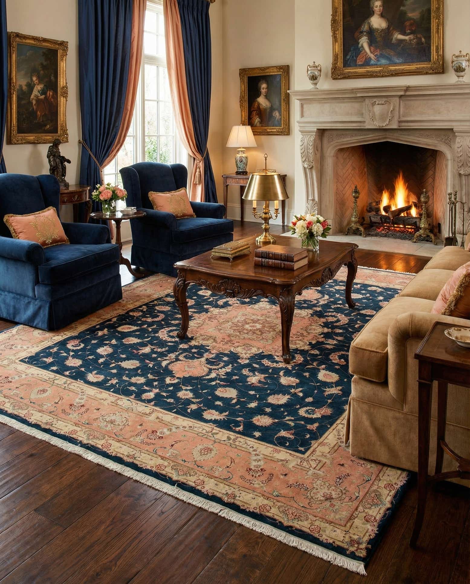8' 3 x 9' 8 Tabriz Rug