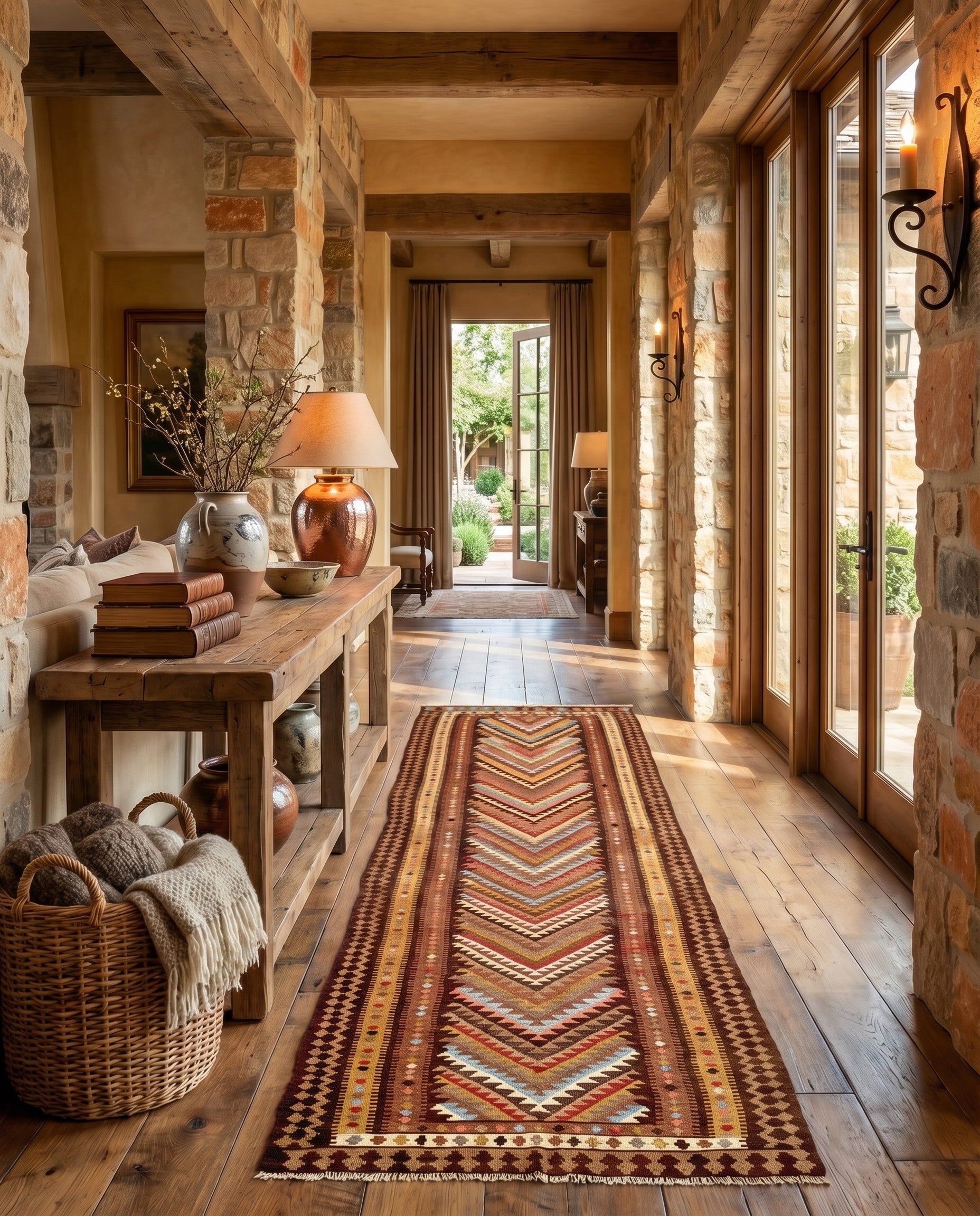 4' 4 x 14' 10 Kilim Runner Rug