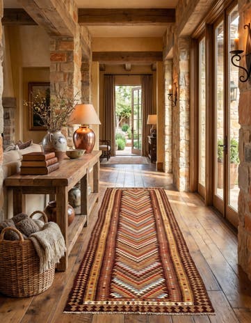4' 4 x 14' 10 Kilim Runner Rug