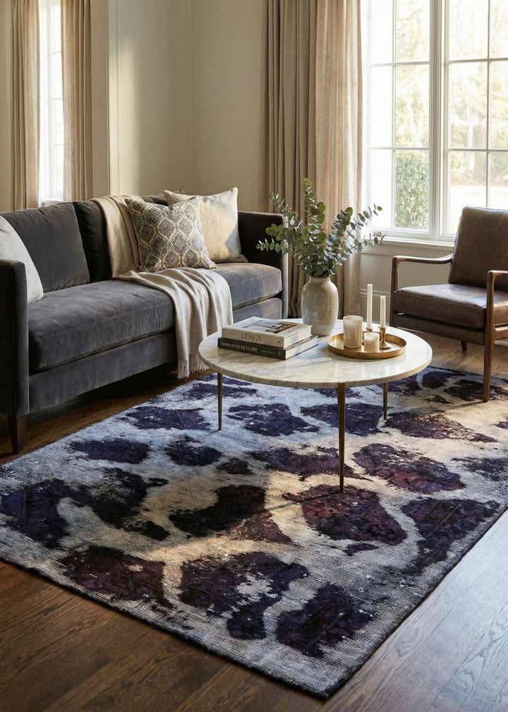 4' x 6' Hand Knotted Ultra Vintage Persian Wool Rug