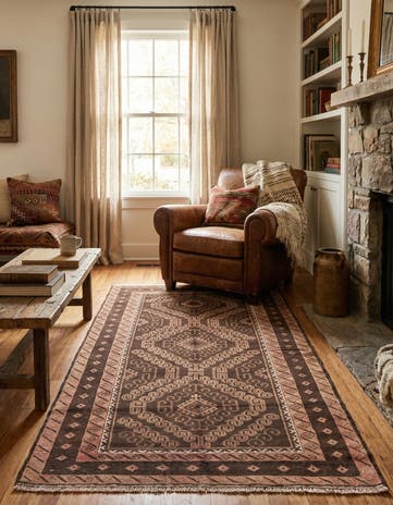 3' 5 x 6' 4 Hand Knotted Ultra Vintage Persian Wool Rug