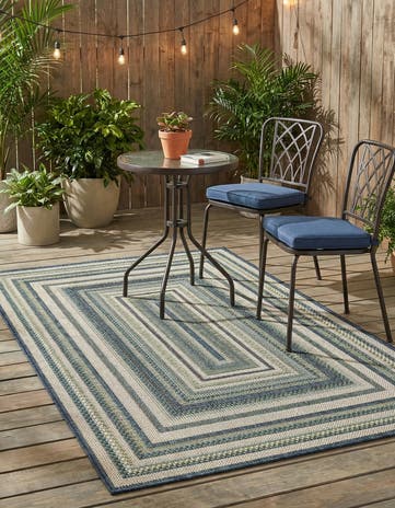 3' 3 x 5' 3 Easy-Clean Baja Indoor / Outdoor Rug