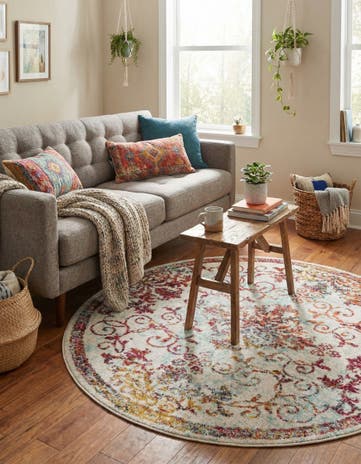 5' 3 x 5' 3 Carrington Round Rug