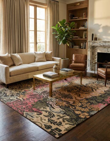8' x 10' 5 Hand Knotted Ariana Ziegler Rug