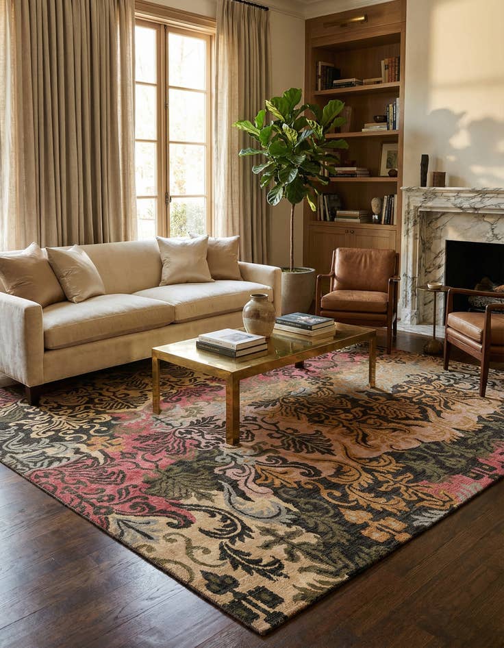 Detail image of 8' x 10' 5  Hand Knotted Ariana Ziegler Rug