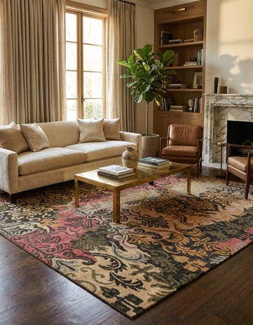 8' x 10' 5 Hand Knotted Ariana Ziegler Rug