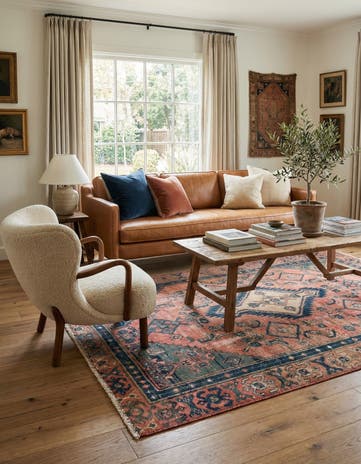 4' 2 x 6' 1 Hand Knotted Ultra Vintage Persian Wool Rug