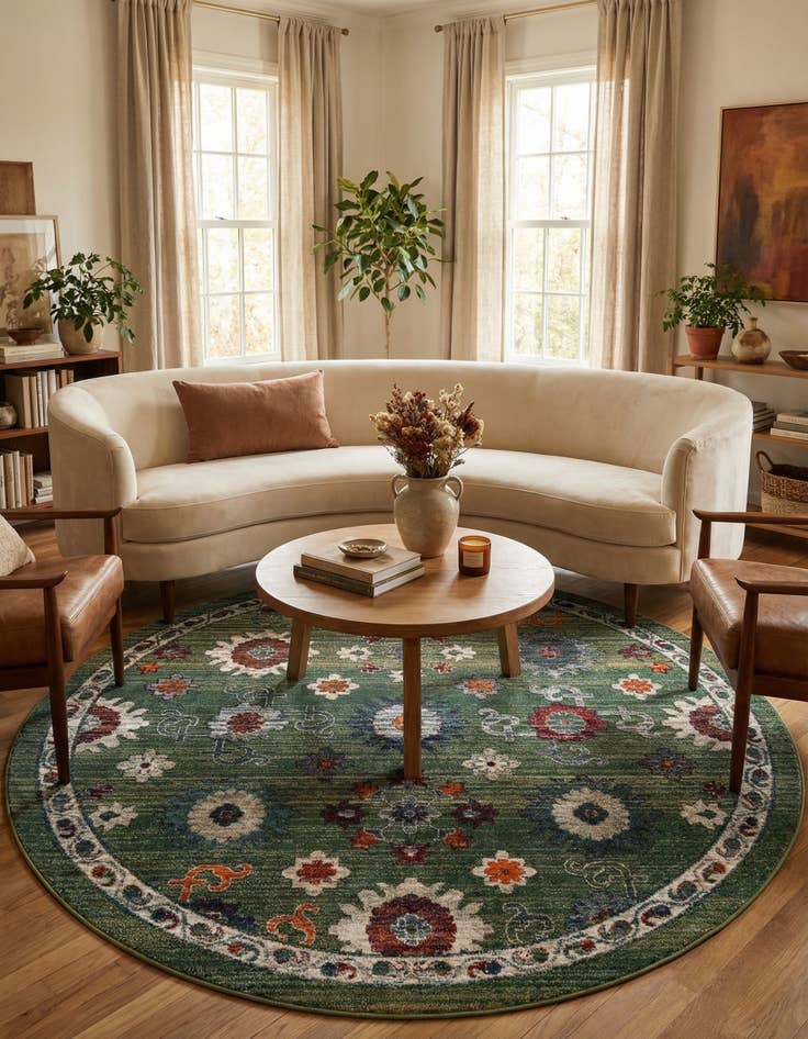 Detail image of  8' x 8' Isabella Round Rug