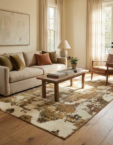 4' 3 x 6' 10 Hand Knotted Ultra Vintage Persian Wool Rug
