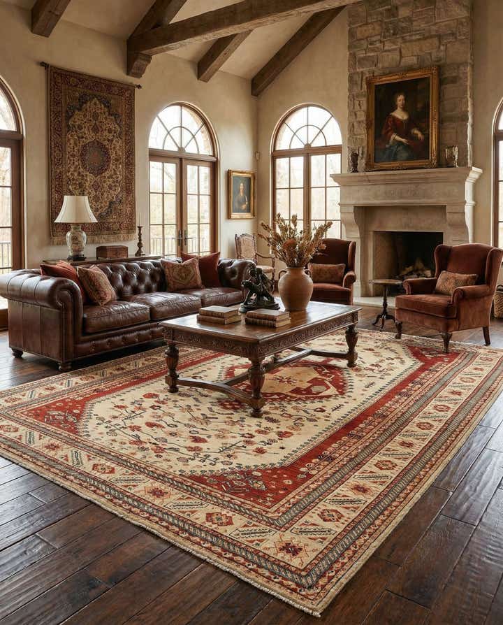 8' 1 x 10' 10 Hand Knotted Luribaft Rug