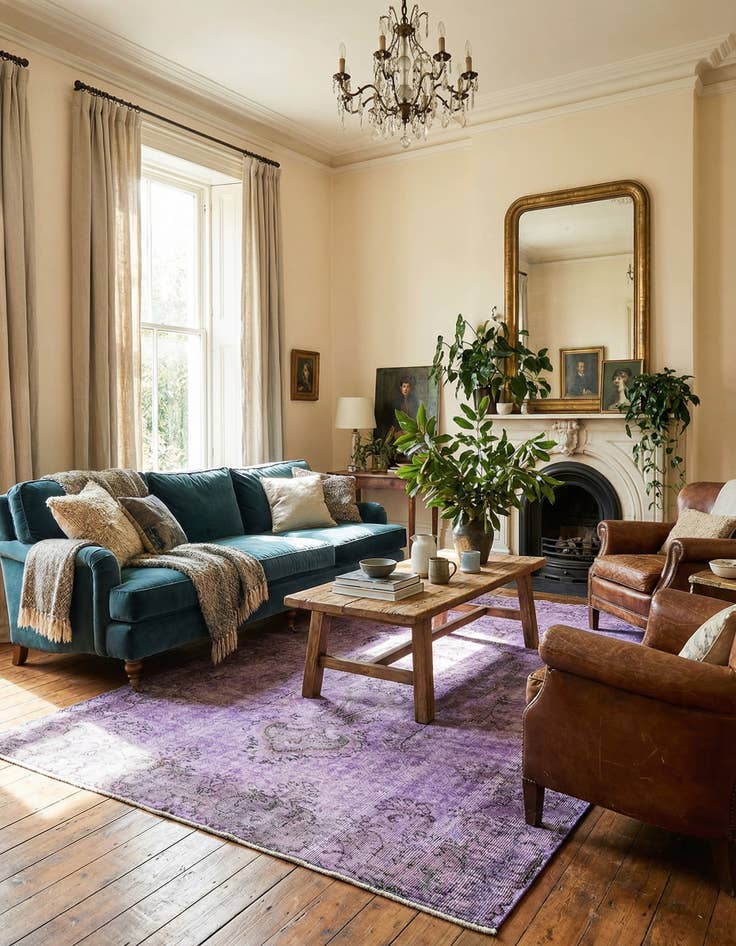 Detail image of 5' 5 x 9' 4 Ultra Vintage Wool Rug