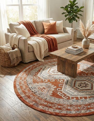 7' 10 x 7' 10 Charlotte Round Rug