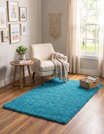 3' x 5' 3 Solid Shag Rug