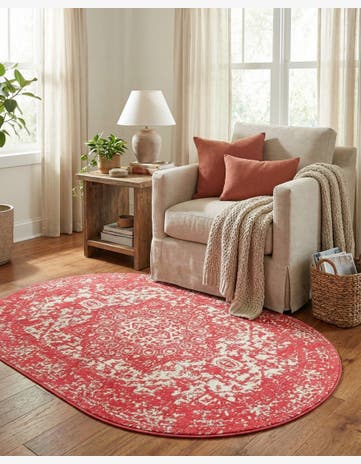 Pink Arlington Oval Rug