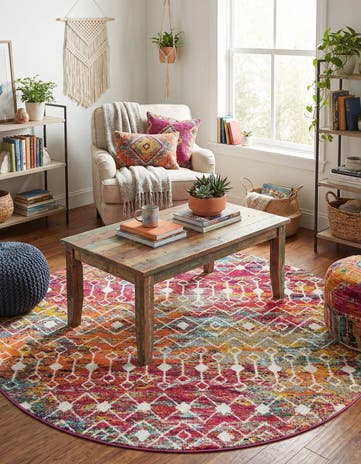 Moroccan Trellis Round Rug