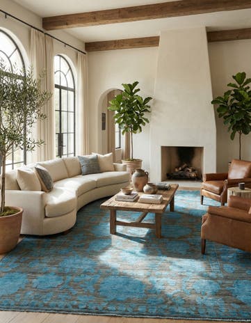 10' x 13' 10 Hand Knotted Moroccan Wool Rug