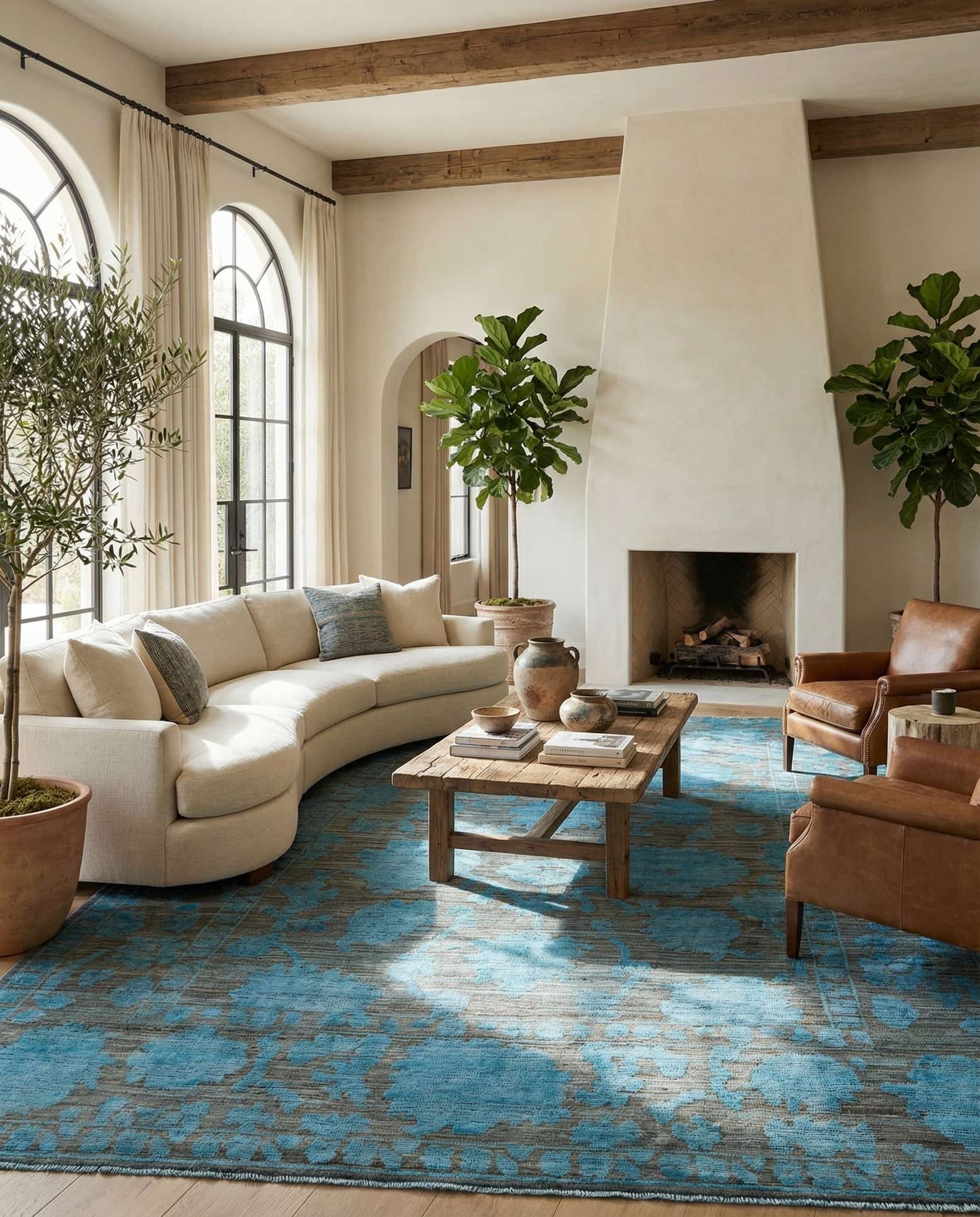 10' x 13' 10 Hand Knotted Moroccan Wool Rug