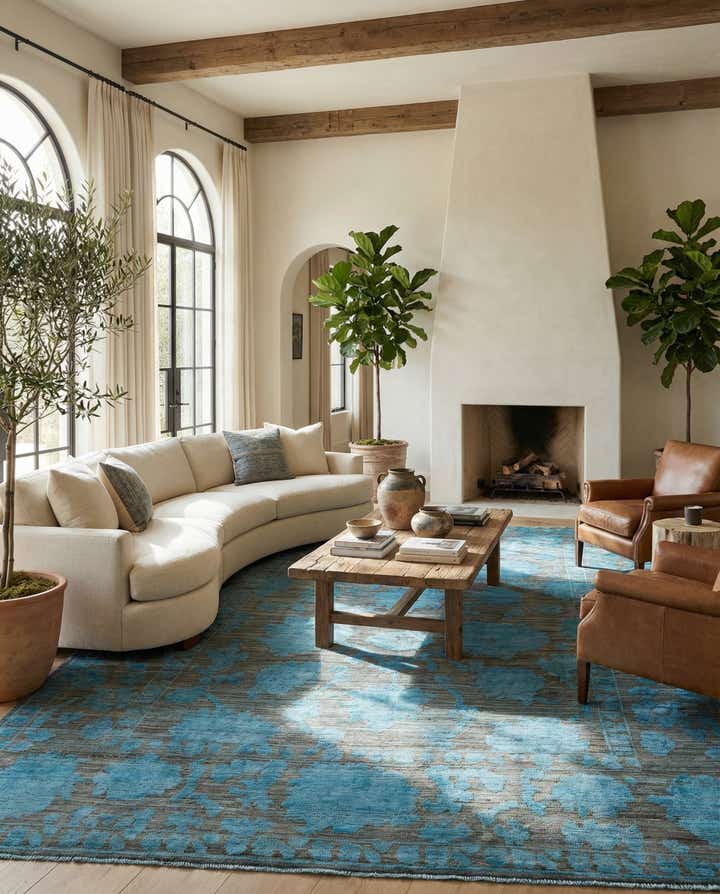 10' x 13' 10 Hand Knotted Moroccan Wool Rug