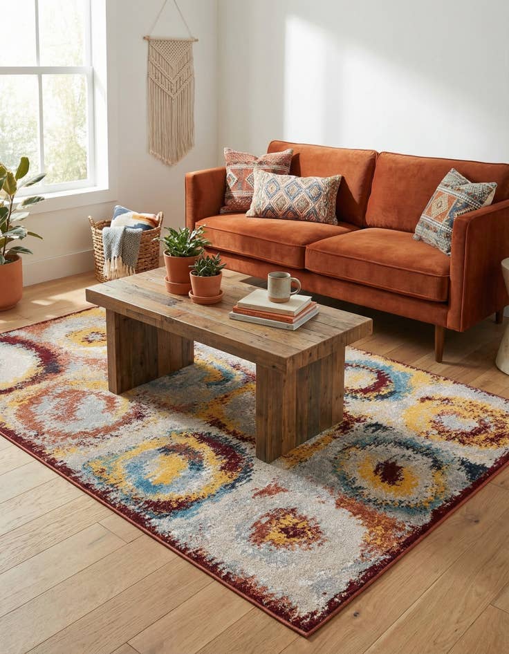 Detail image of 4' 1 x 6' 1 Kamala Washable Rug