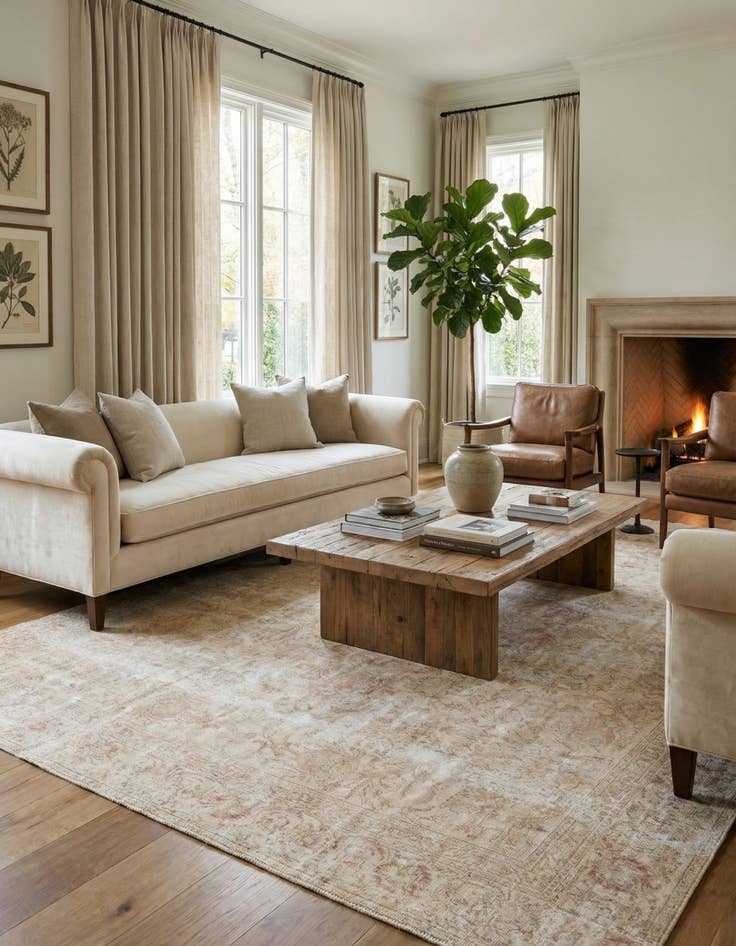 Detail image of 9' 5 x 12' 1 Hand Knotted Ultra Vintage Persian Wool Rug