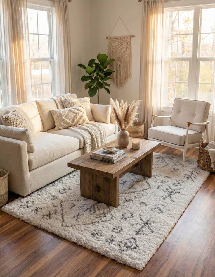 Detail image of 4' x 6' Marrakesh Shag Rug