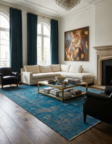 8' 3 x 11' Hand Knotted Ultra Vintage Persian Wool Rug