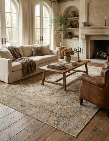 6' x 9' 1 Hand Knotted Ultra Vintage Persian Wool Rug