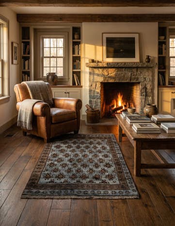 3' 4 x 5' Hand Knotted Balouch Wool Rug