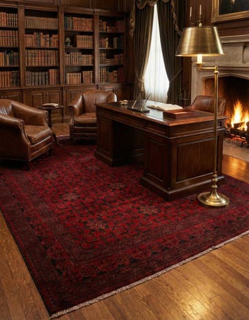 6' 8 x 9' 10 Hand Knotted Khal Mohammadi Wool Rug