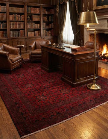 6' 8 x 9' 10 Hand Knotted Khal Mohammadi Wool Rug