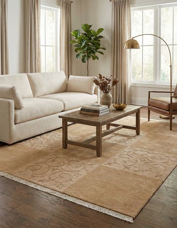 4' 11 x 6' 7 Hand Knotted Darya Wool Rug